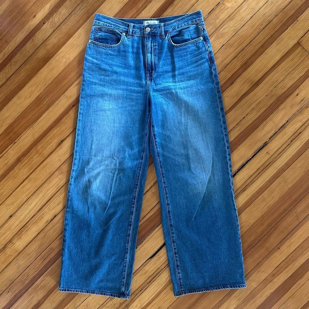 Madewell Superwide-Leg Jeans in Fannin Wash Size 29 - Picture 2 of 8